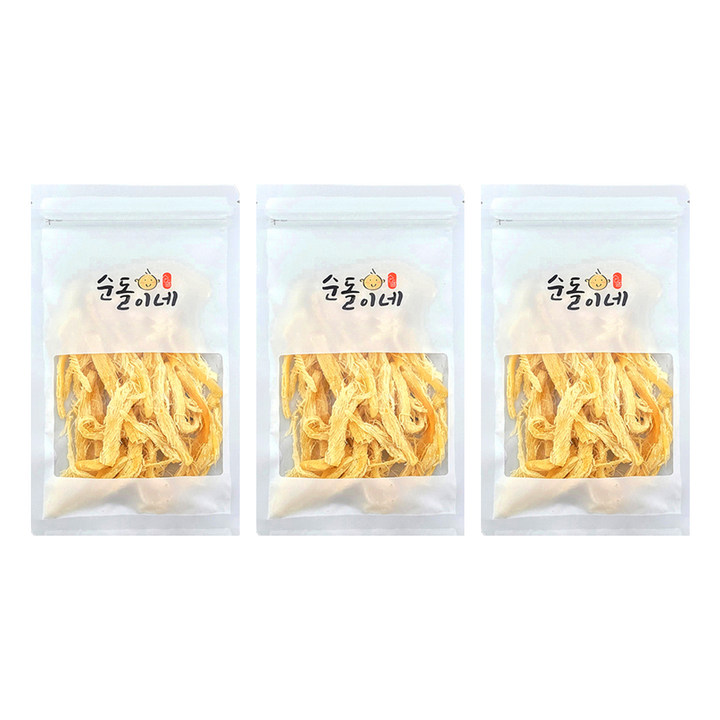 순돌이네 땅콩버터 오징어채, 100g, 3개