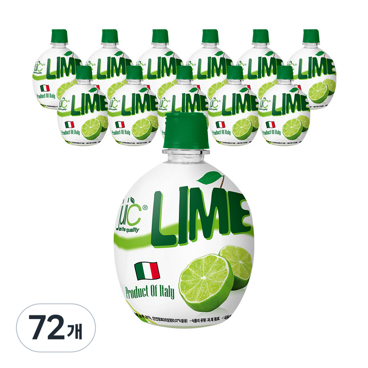 juic 라임 주스, 200ml, 72개