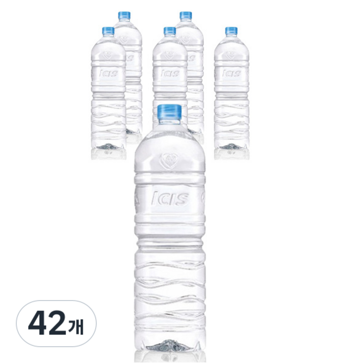 아이시스 무라벨 ECO 생수, 2L, 42개