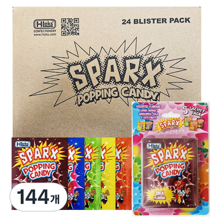 SPARX 팝핑캔디 5p, 20g, 144개