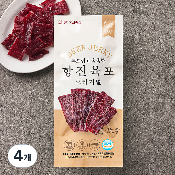 항진육포 오리지날, 50g, 4개