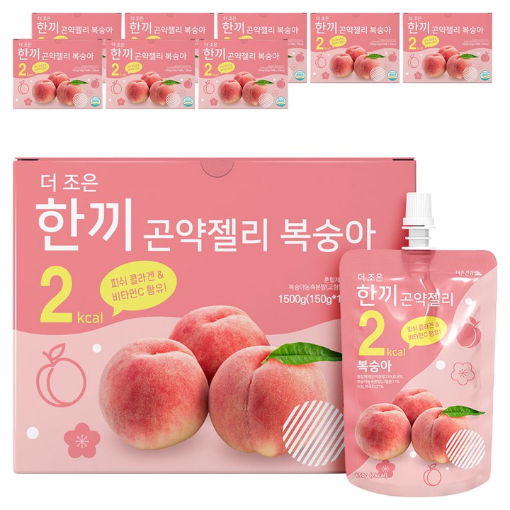 더존건강 더조은 한끼곤약젤리 복숭아 10개입, 1.5kg, 9개