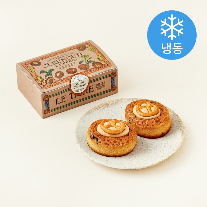 세렝게티커피 솔티드 카라멜 티그레 쿠키 (냉동), 65g, 2개입, 1개