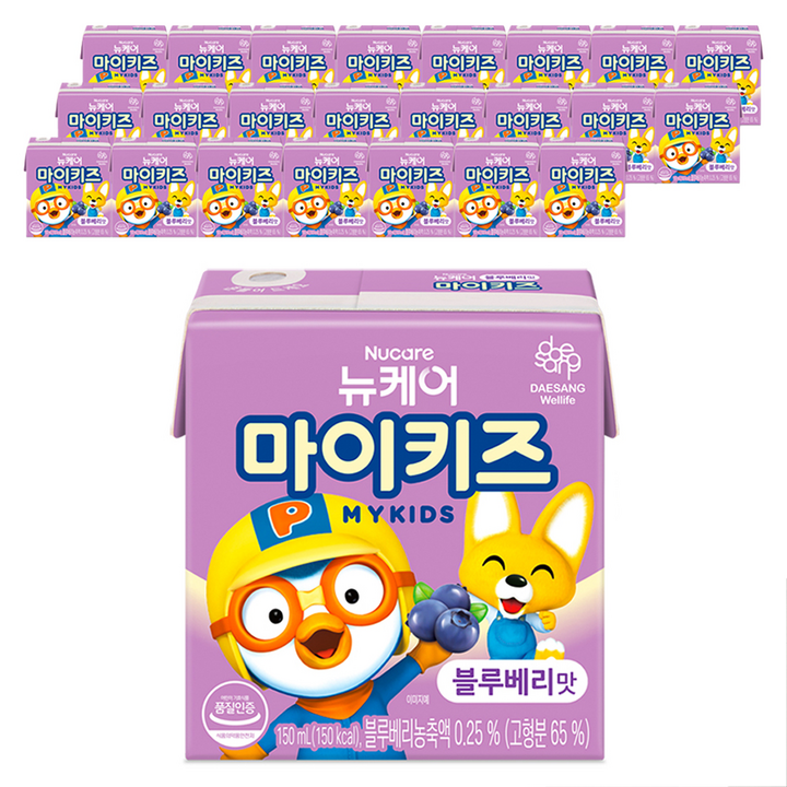 마이키즈 음료 블루베리맛, 150ml, 24개
