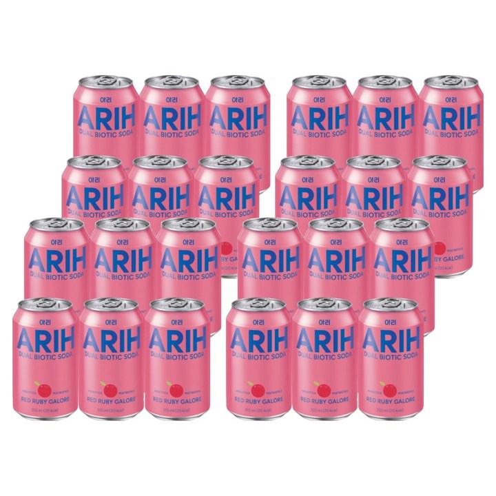 아리 듀얼바이오틱소다 레드 루비 칼로어, 24개, 355ml