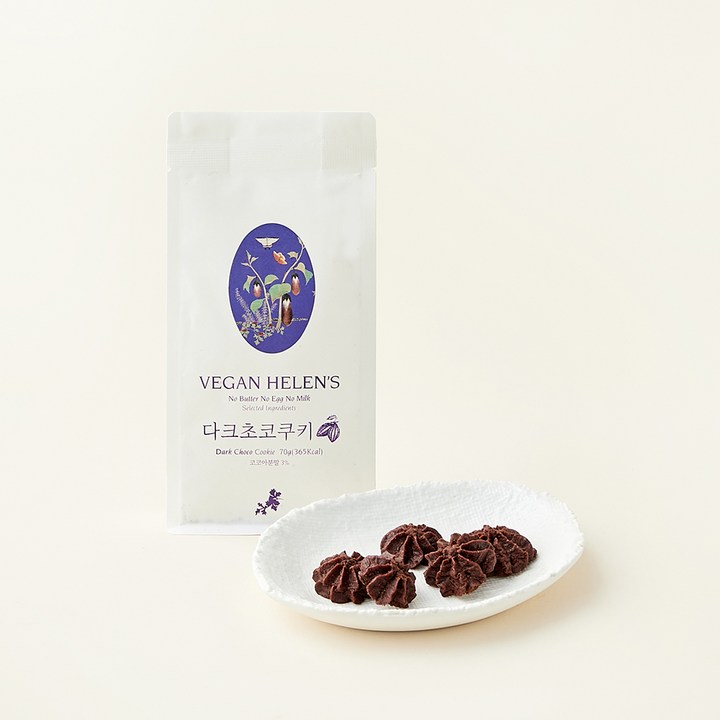 비건헬렌스 다크초코쿠키, 70g, 1개입, 1개