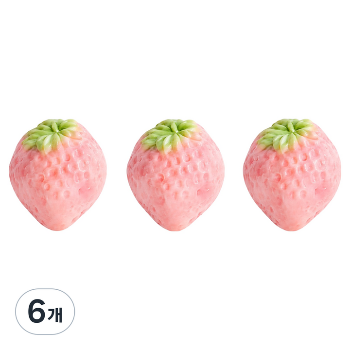 블룸홈 말랑말랑 스퀴시 왁뿌볼 딸기, 혼합색상, 60g, 6개