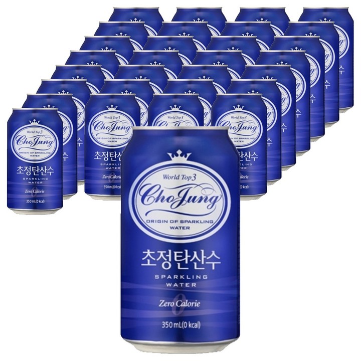 초정탄산수 플레인, 350ml, 96개