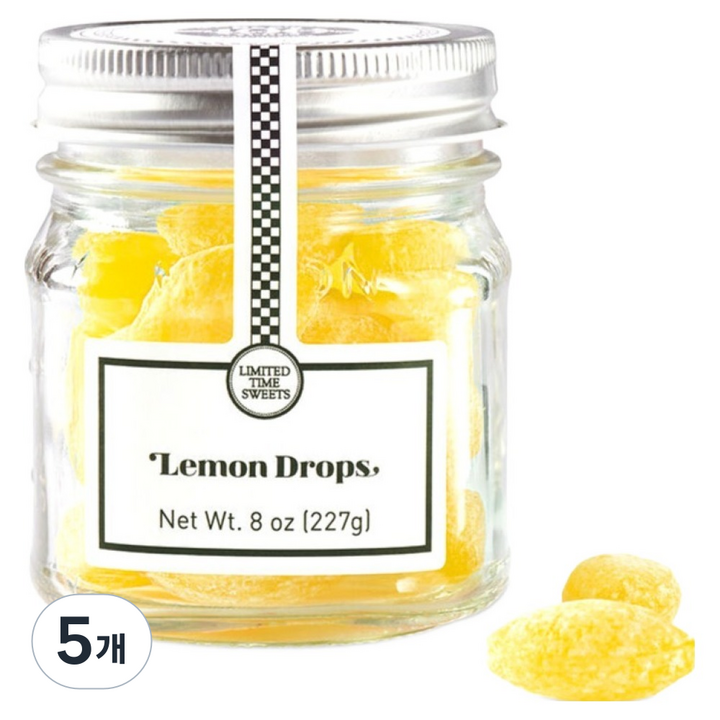 씨즈캔디 레몬 드랍 캔디, 227g, 5개