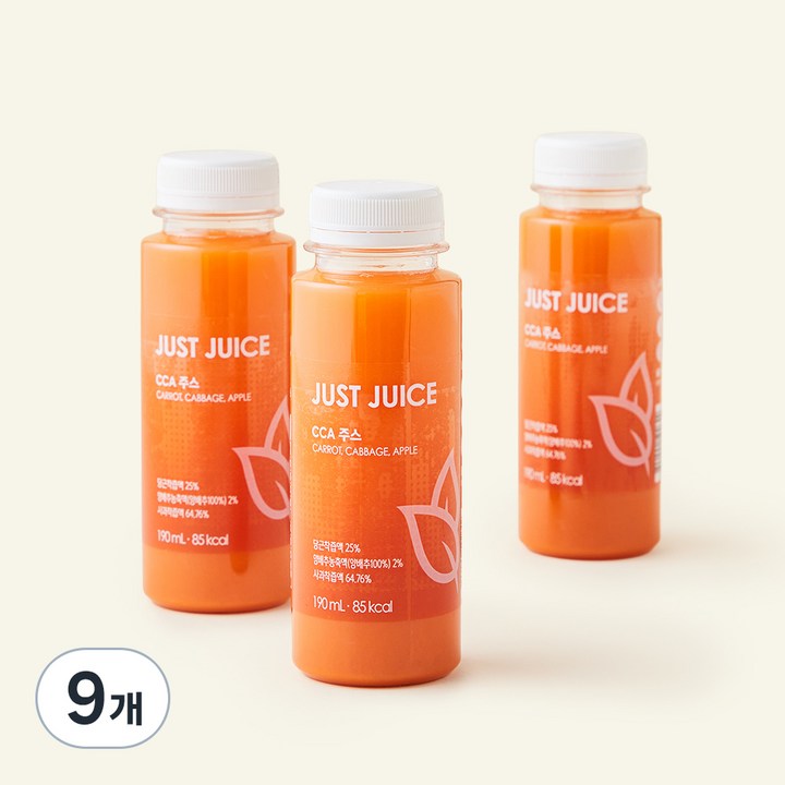 CCA 주스, 190ml, 9개