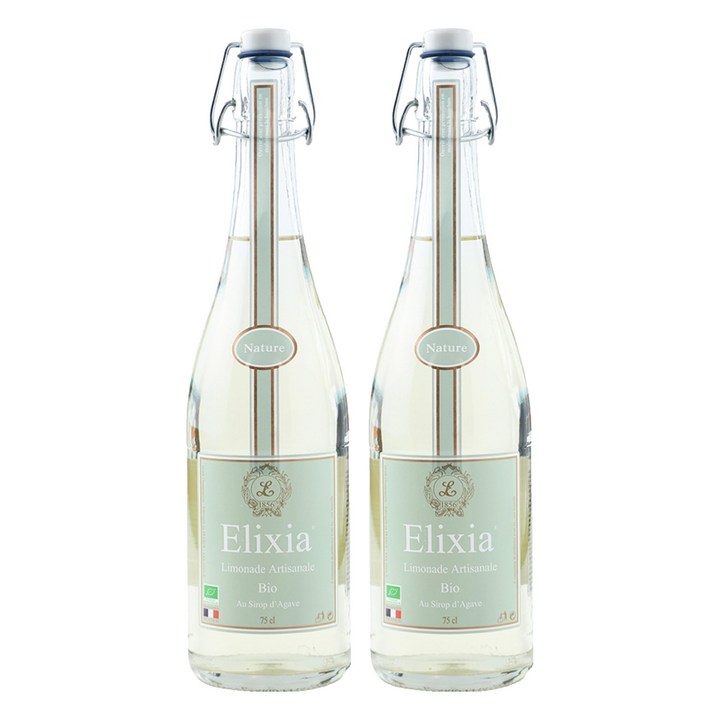 엘릭시아 유기농 레몬 탄산음료, 750ml, 2개