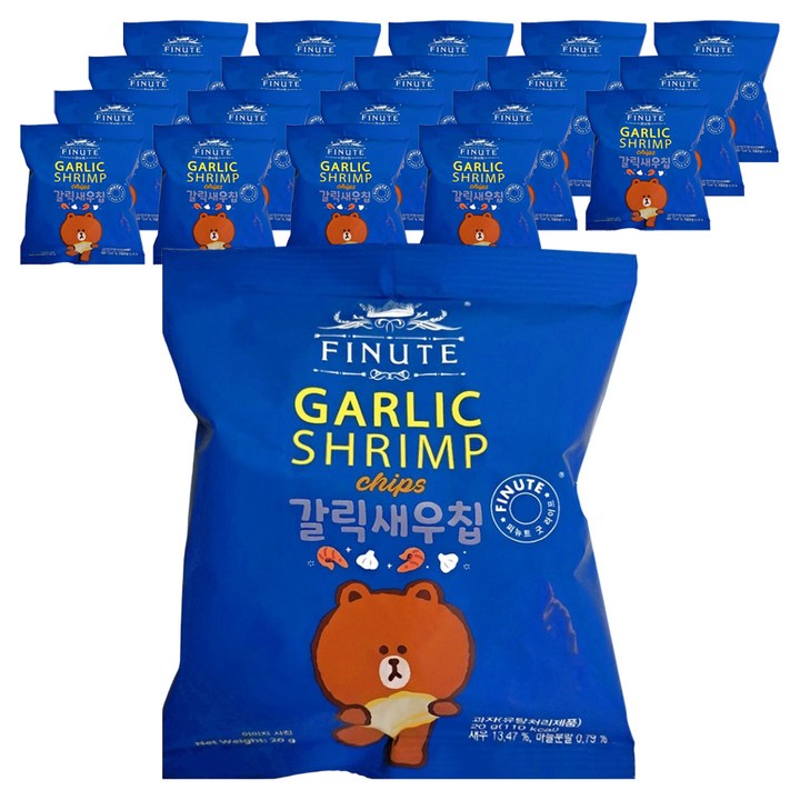 피뉴트 갈릭새우칩, 20g, 20개