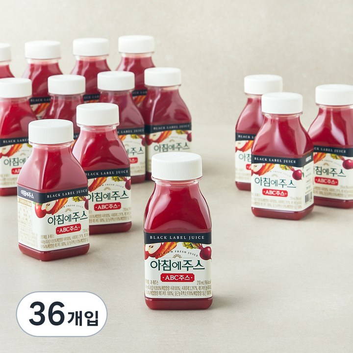 아침에주스 ABC 주스, 36개입, 210ml