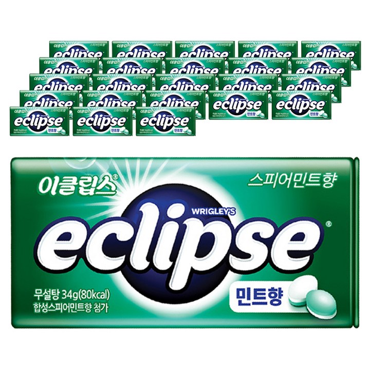 이클립스 캔디 스피어민트향, 34g, 24개