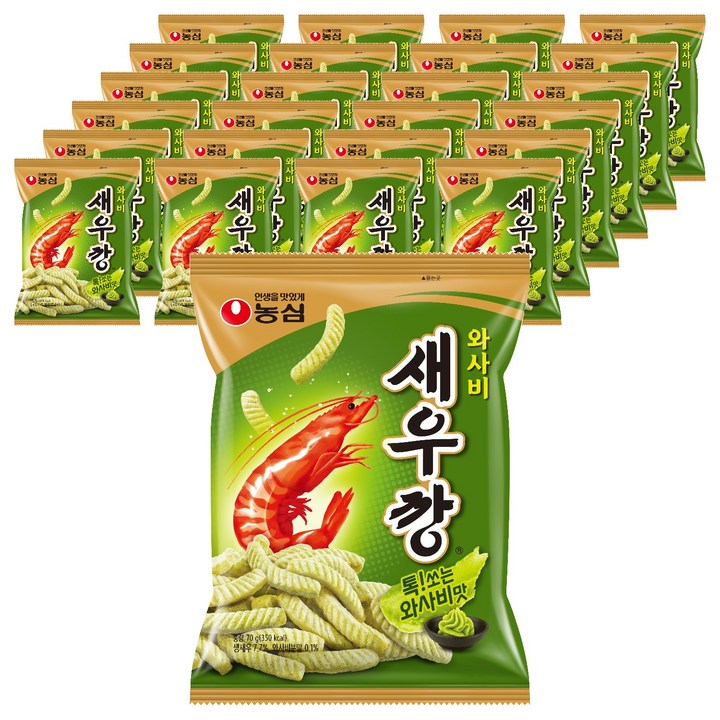 새우깡 와사비, 70g, 25개