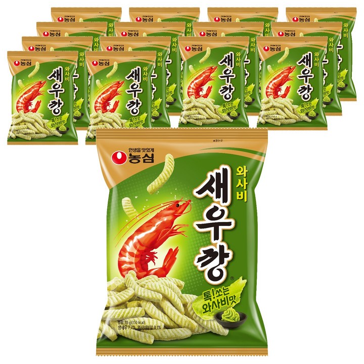 새우깡 와사비, 70g, 15개