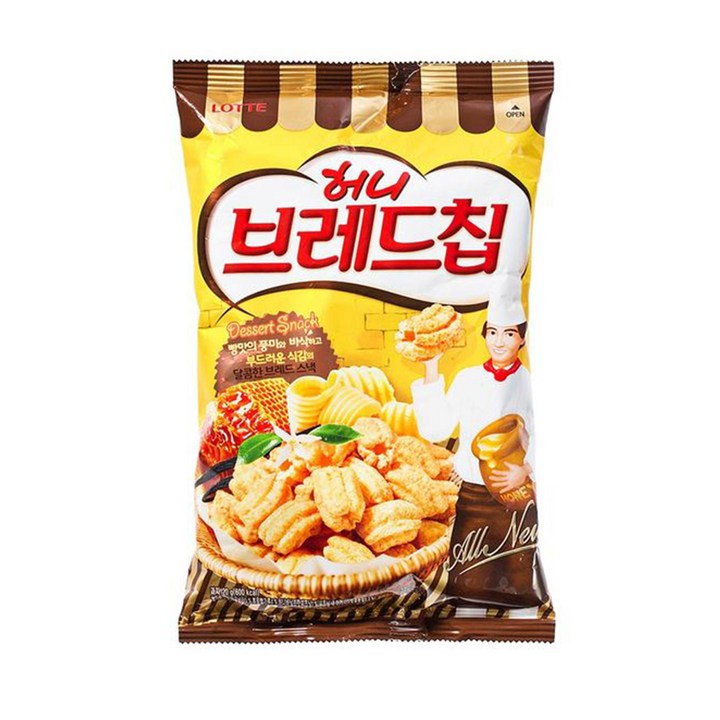 [롯데] 허니브레드칩, 120g, 2개