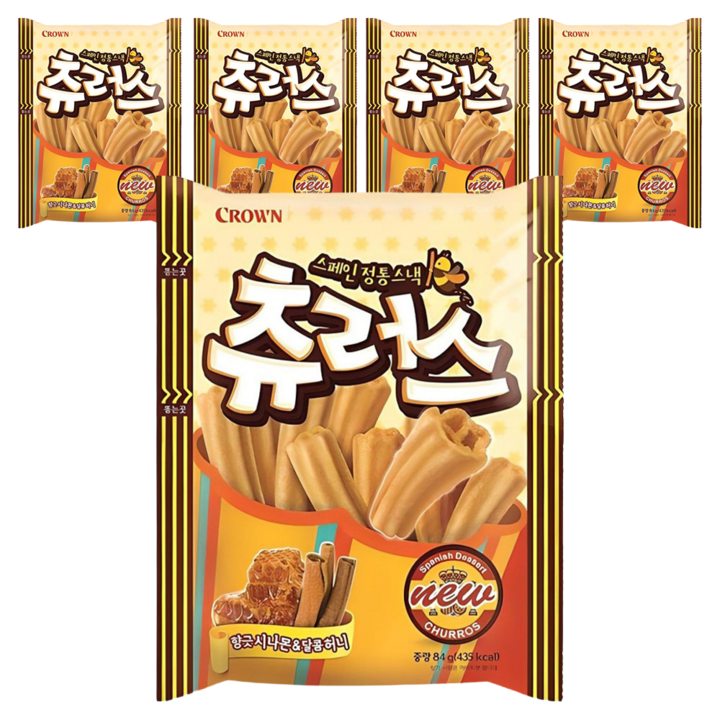 크라운 츄러스, 84g, 5개
