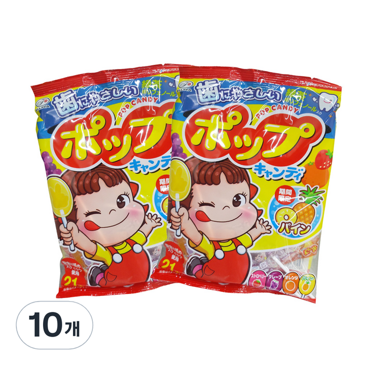 후지야 팝캔디, 126g, 10개