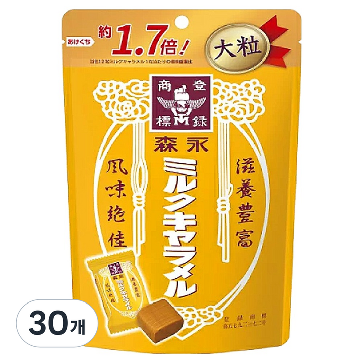 모리나가 밀크 카라멜, 132g, 30개