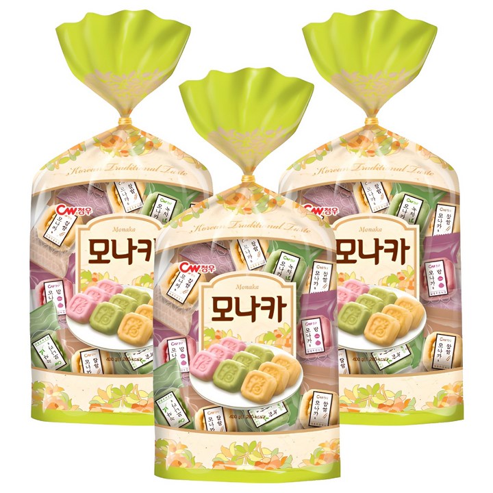 청우식품 모나카, 400g, 3개