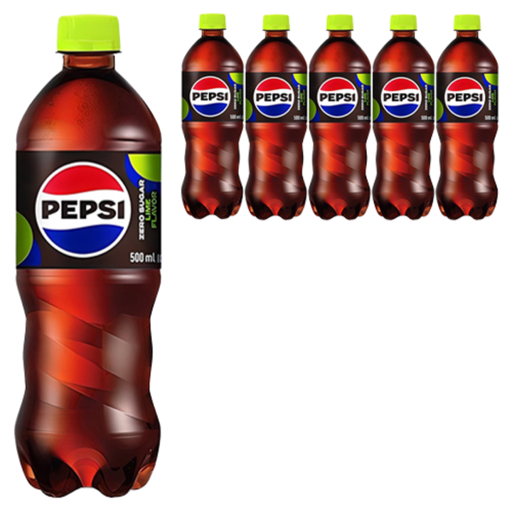 펩시 제로슈거 라임향, 500ml, 6개
