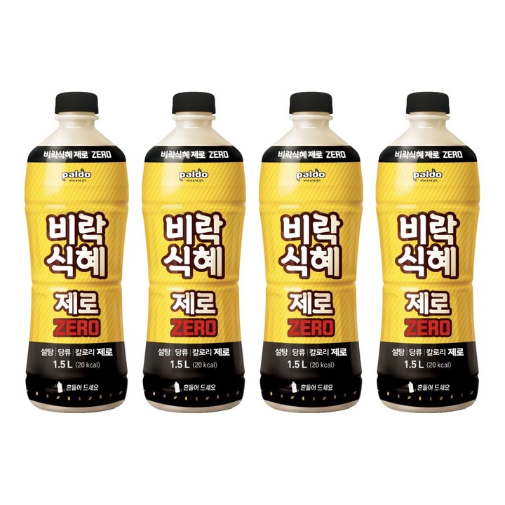 팔도 비락식혜 제로, 1.5L, 4개