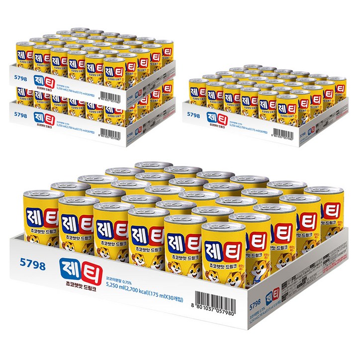 제티 초코렛맛 드링크, 175ml, 120개