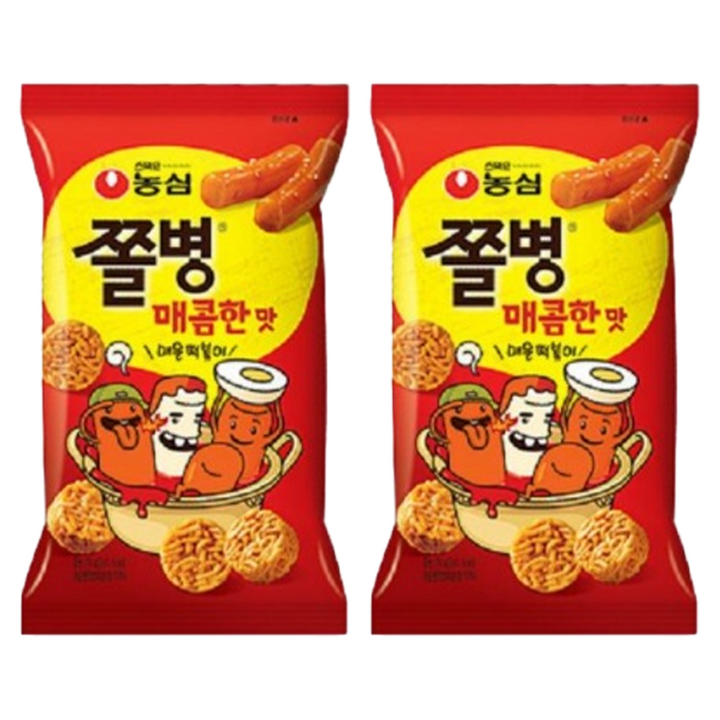 쫄병스낵 매콤한맛, 82g, 2개