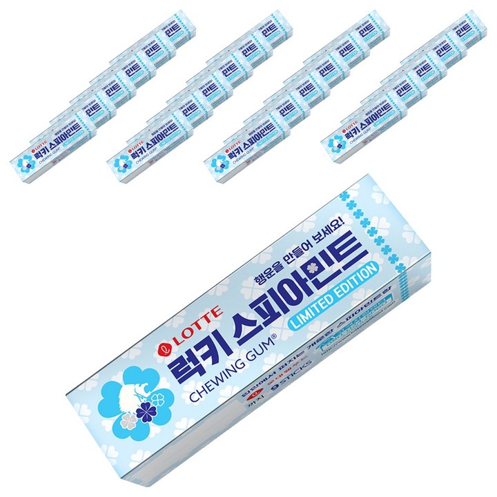 롯데웰푸드 스피아민트 껌, 26g, 24개