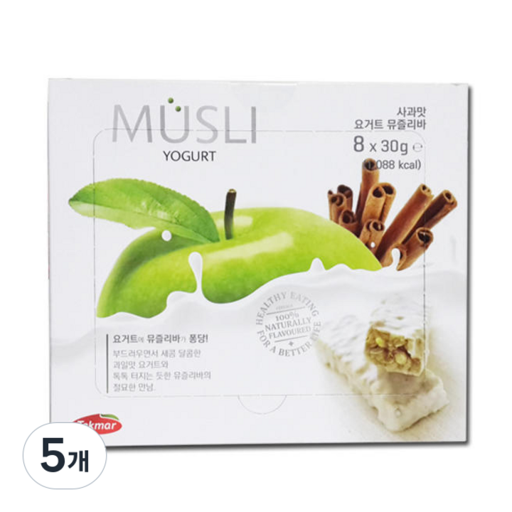 골든벨통상 요거트 뮤즐리바 사과맛, 240g, 5개