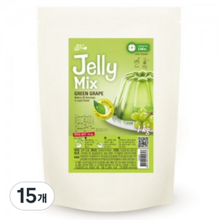 브레드가든 청포도 젤리믹스, 1kg, 15개