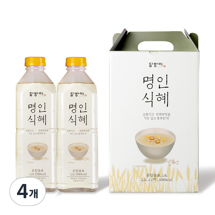 달방아 명인식혜 선물세트, 4개, 1.2L