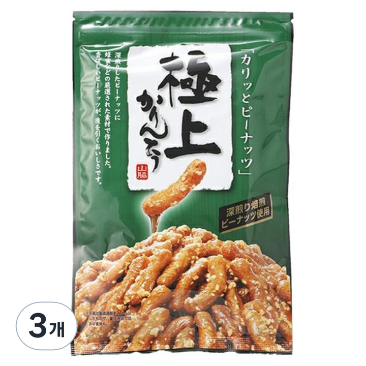 마와키제과 카린토우 피넛, 3개, 117g