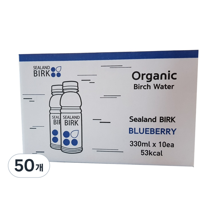 유기농 블루베리 자작나무수액 음료, 330ml, 50개