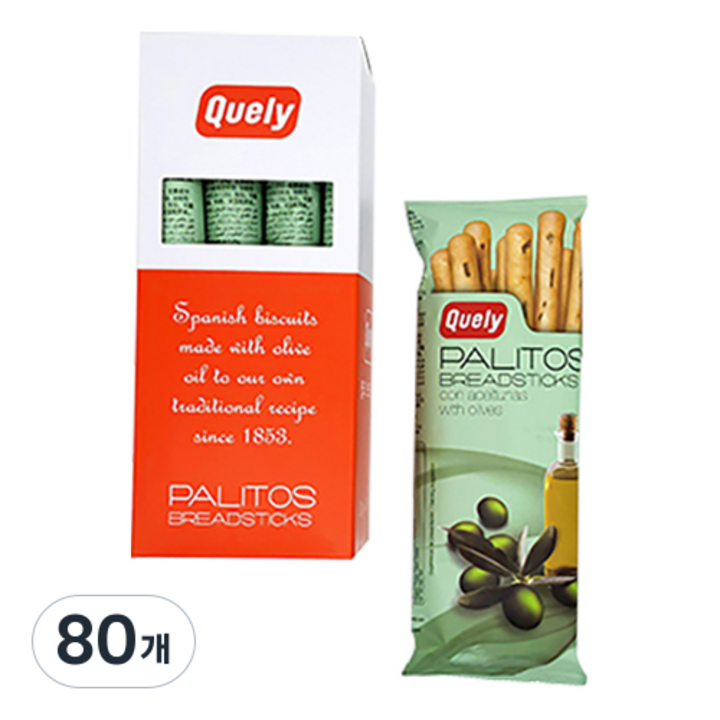 퀼리 올리브 브래드스틱, 50g, 80개