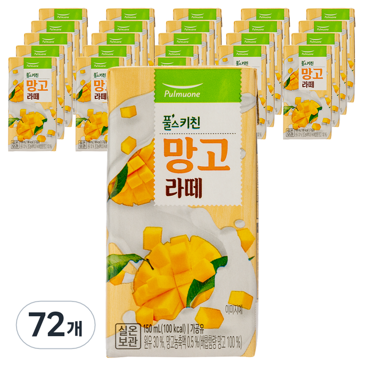 풀스키친 망고라떼, 150ml, 72개