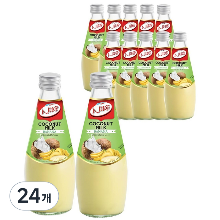 로얄플러스 바나나 코코넛 밀크, 290ml, 24개