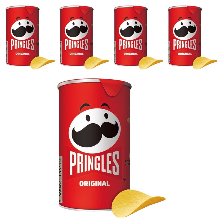 프링글스 오리지날 감자스낵 스몰 캔, 53g, 5개