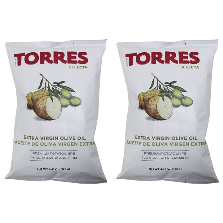 토레스 셀렉타 엑스트라버진 올리브오일 감자칩, 125g, 2개