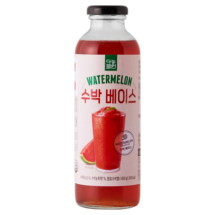 다농원 수박 베이스 음료, 600g, 1개