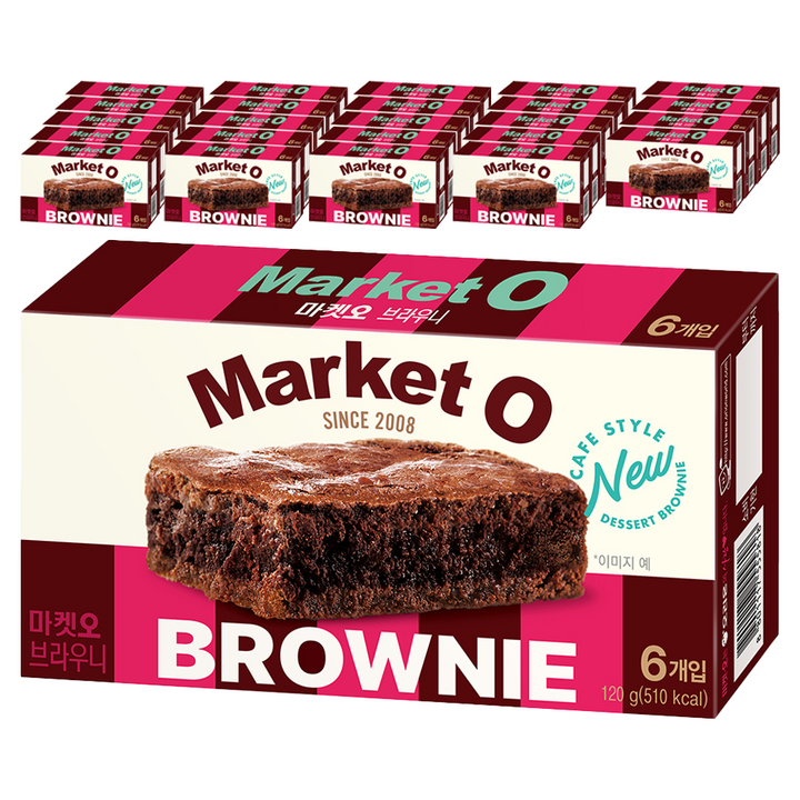 오리온 마켓오 브라우니 6p, 120g, 25개