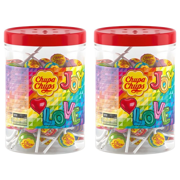 츄파춥스 농심 미니튜브 50p, 550g, 2개