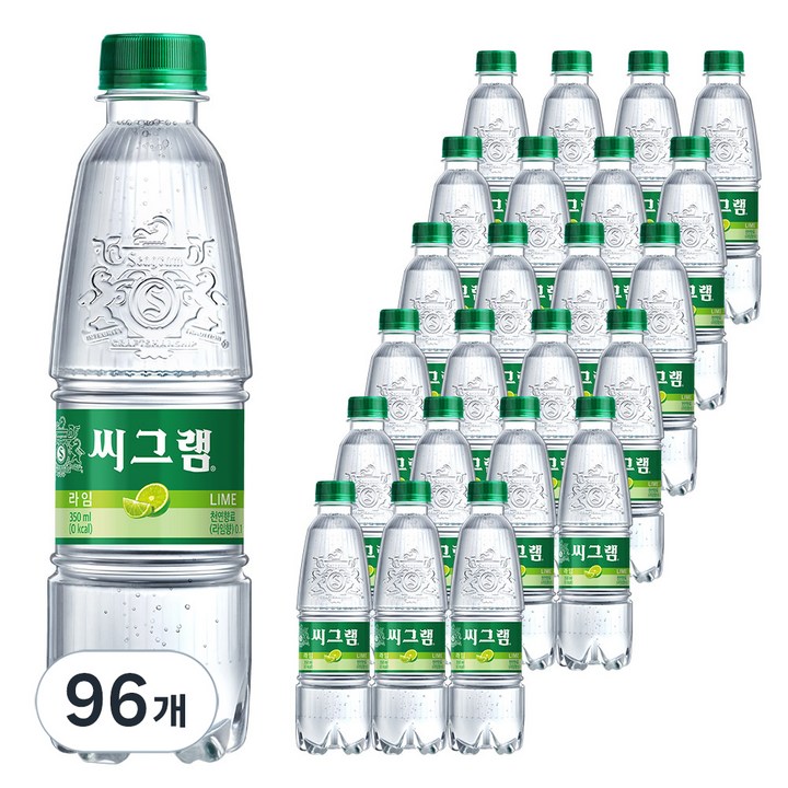 씨그램 라임 탄산음료, 350ml, 96개