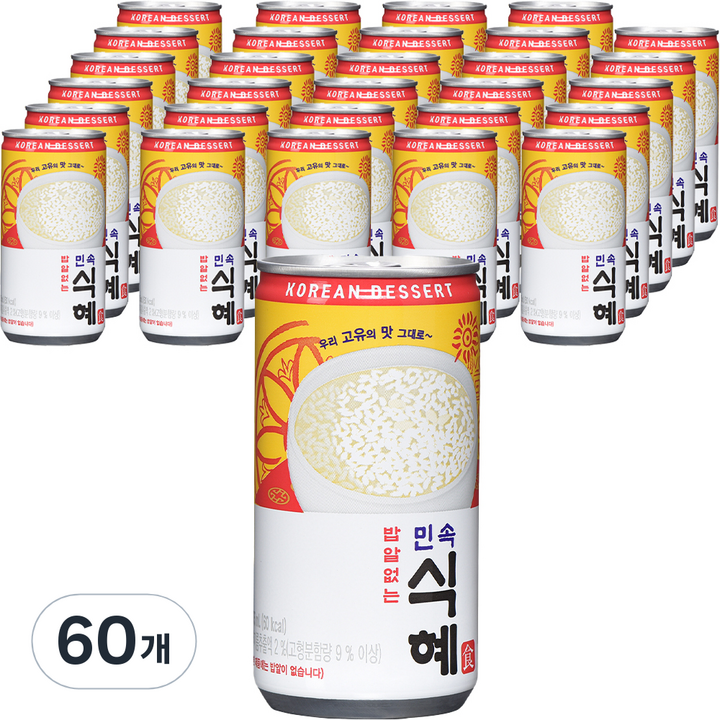 일화 밥알없는 민속식혜, 60개, 175ml