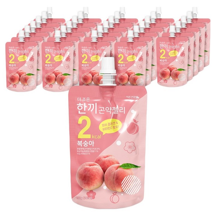 더존건강 더 조은 한끼곤약젤리 복숭아 1개입, 150g, 150개