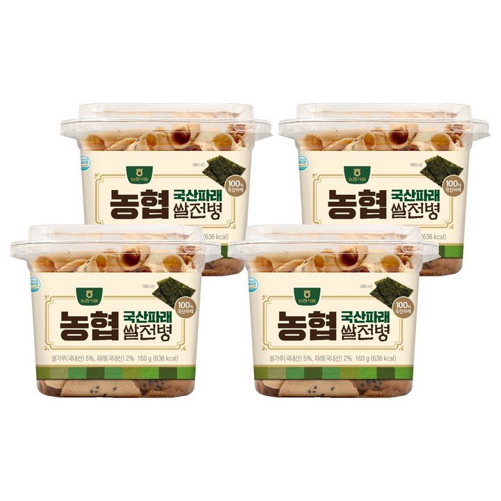 농협 파래 쌀전병, 160g, 4개