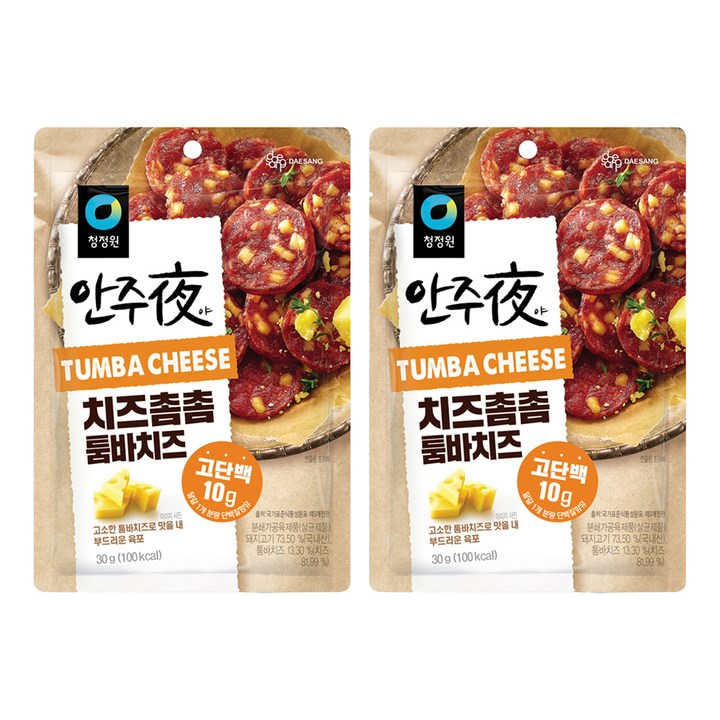 안주야 치즈촘촘 툼바치즈, 30g, 2개