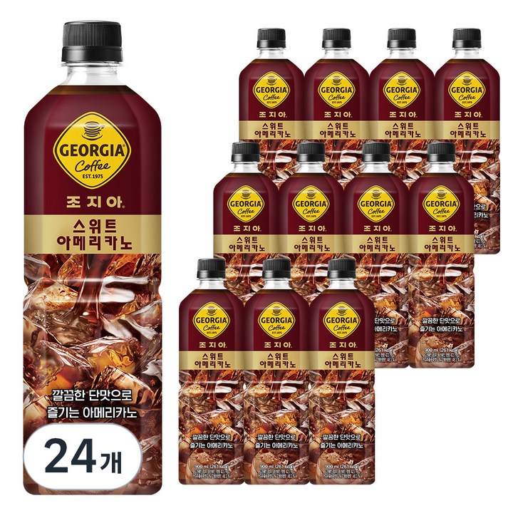 조지아 스위트 아메리카노 커피, 900ml, 24개