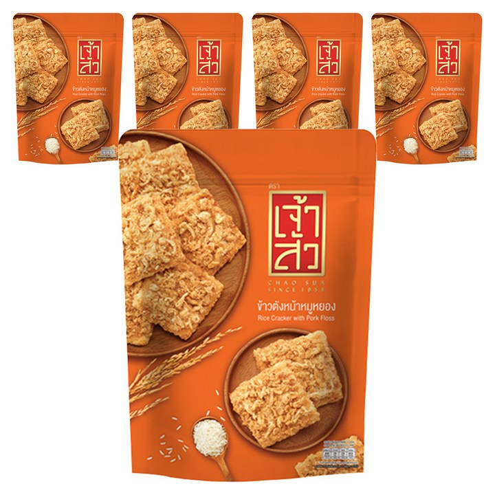차오수아 자스민라이스 크래커 오리지널, 5개, 80g